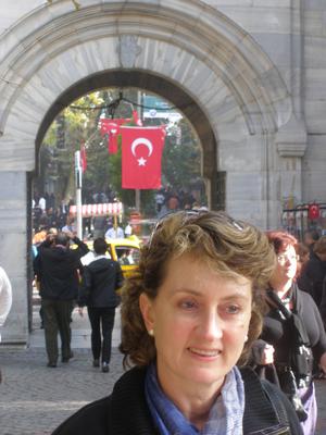 The author in Istanbul